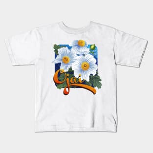 Ojai Matilija Poppies Kids T-Shirt